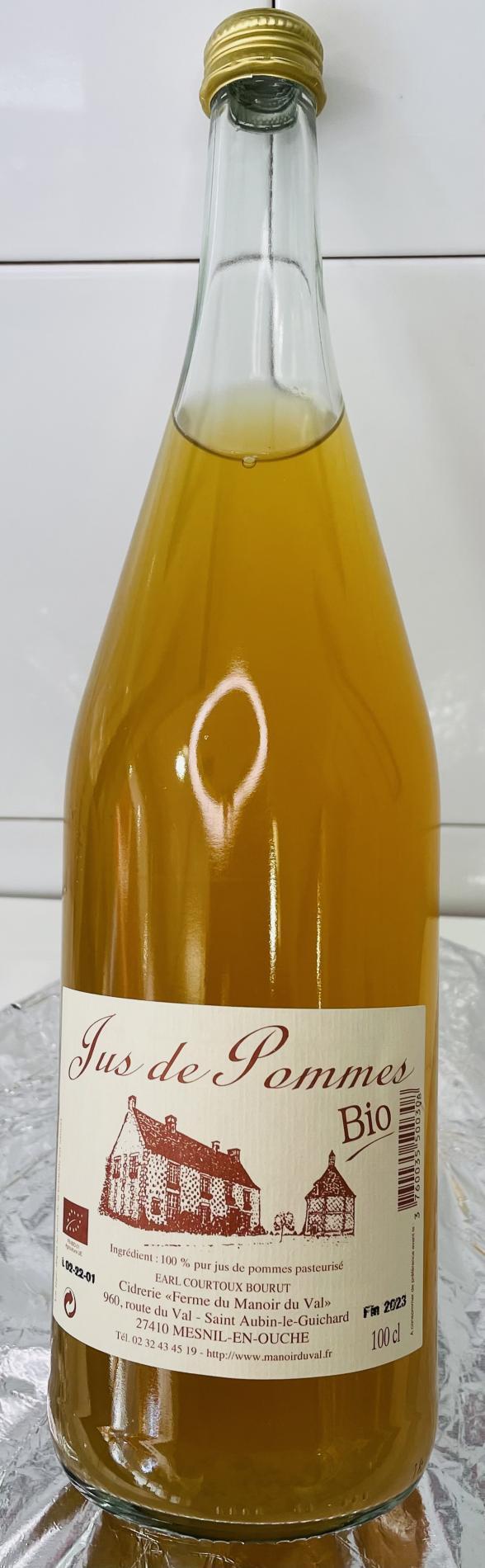 JUS DE POMMES BIO 1LITRE